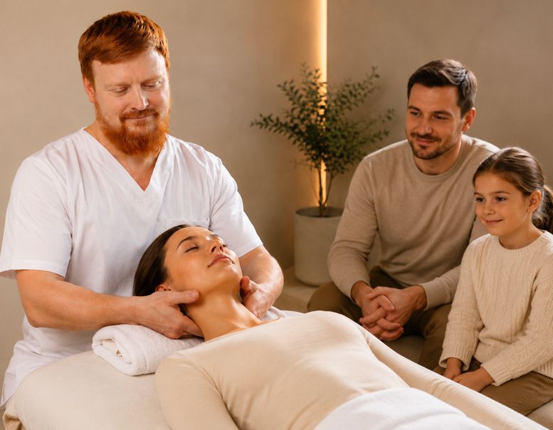 Osteopathic sessions for a family of three